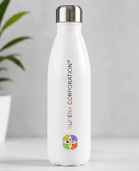 SuperX branded water bottle